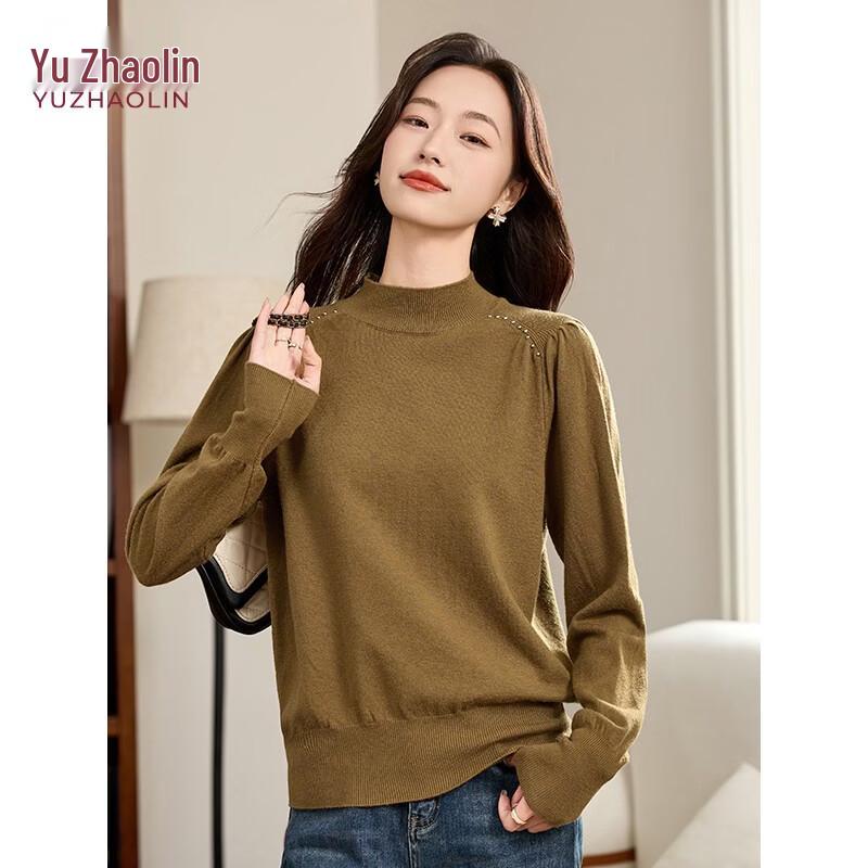 YUZHAOLIN Women's Autumn/Winter High-Neck Knit Sweater