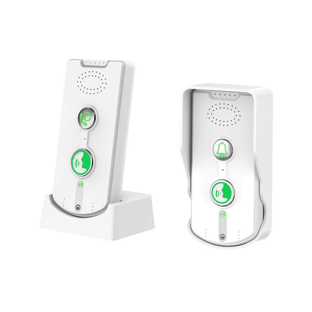Wireless Intercom Doorbell System Full Duplex Communication 500m 1640ft Long Range Rechargeable Home Security Doorbell