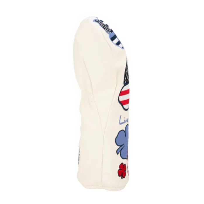 Black Clover FLAG DAY HYBRID COVER WHITE/NAVY/RED BCJS5AF003UT Golf Headcover for Utility Clubs