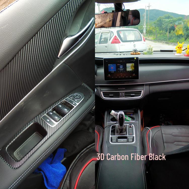 BYD Song MAX 19-20 Carbon Fiber Interior Center Console Anti-Scratch Sticker.