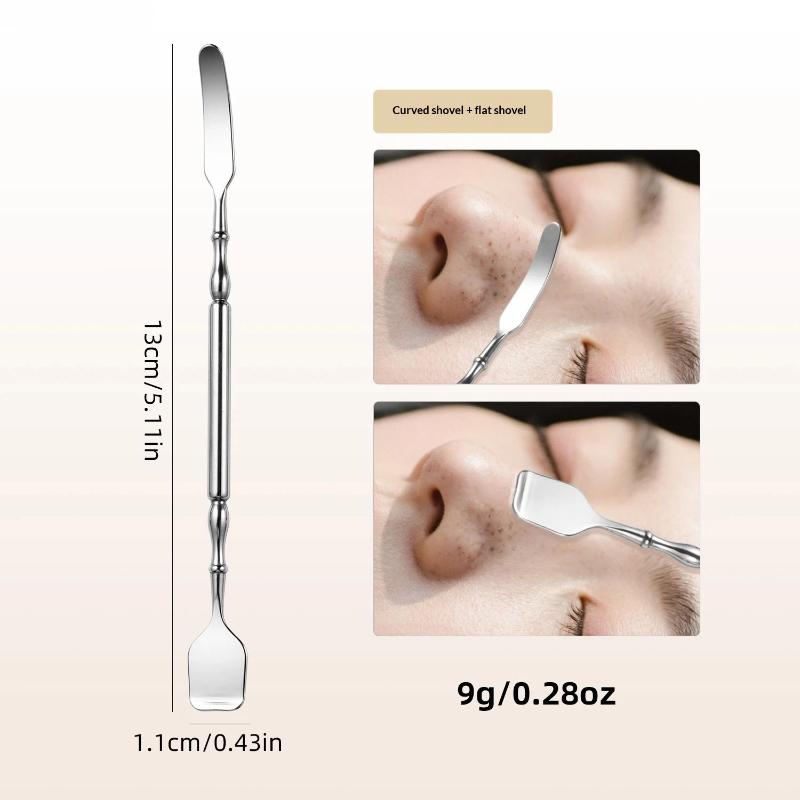 Rust Proof Stainless Steel Double Head Blackhead Remover Scraper Blemish Extractor for Long Lasting Skincare Use