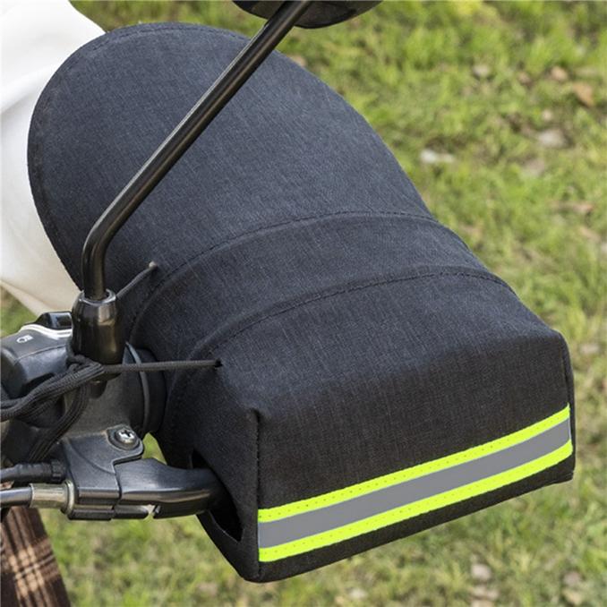Sunproof Waterproof Windproof Electric Bike Glove Reflective Strip Design Breathable Hand Protection Motorcycle Handlebar Glove
