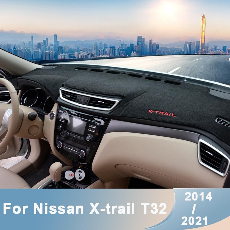 Для Nissan X-trail X Trail t32 2014-крышка приборной панели автомобиля, избегайте света, коврик для приборной панели, коврики, аксессуары Black Side