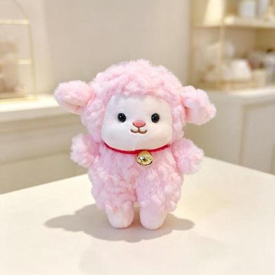 15cm Mini Süßer Flauschiger Schaf Plüsch Anhänger Weiches Stofftier Charme für Rucksack Dekoration Babyparty Gastgeschenke