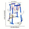 2-In-1 Floating Pool Basketball Stand - Blue And Red Outdoor Water Games, Suitable For Family Entertainment Outdoor Water Basket