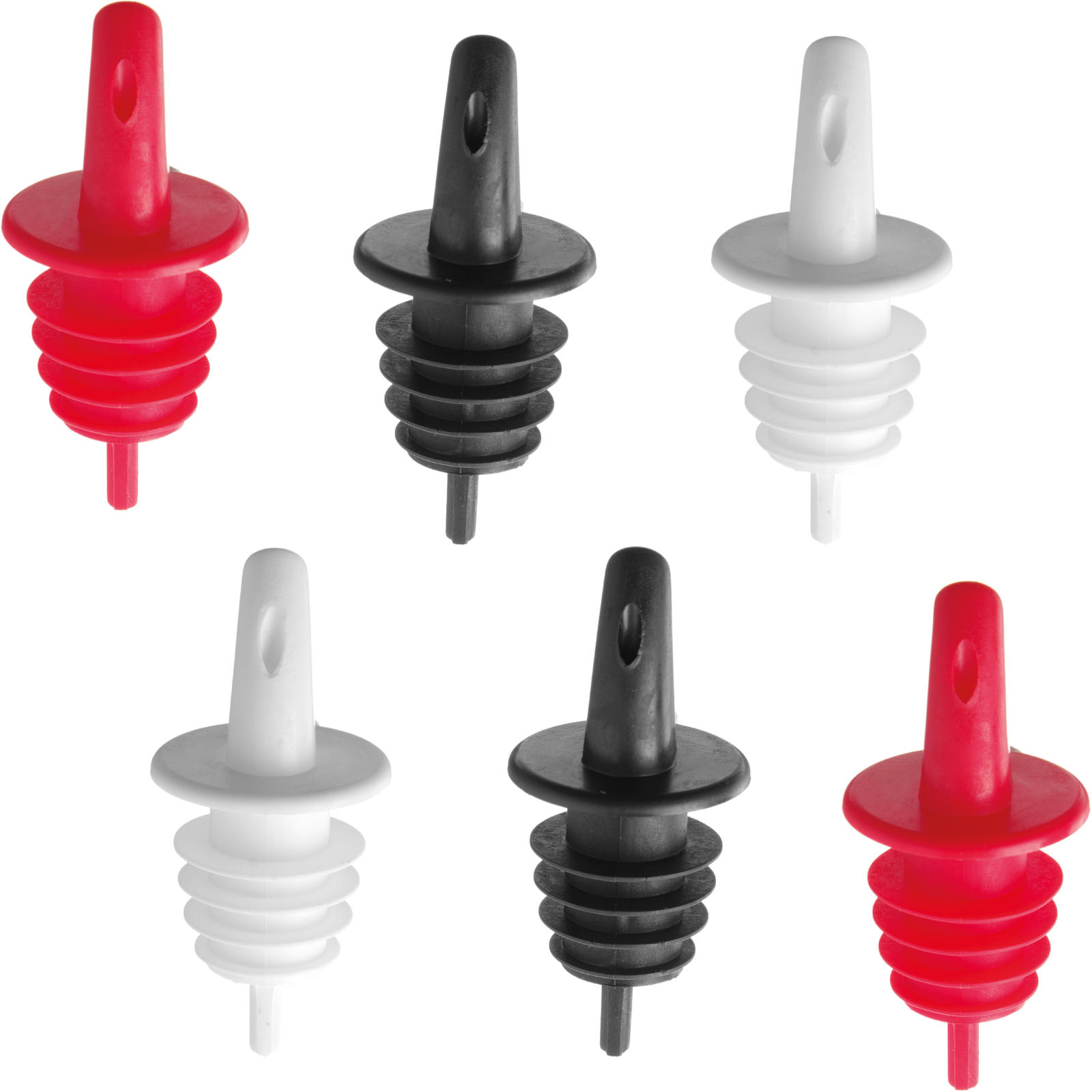 Ausgießer Spenderhahn für Alkoholflaschen 3 Farben Set mit 6 Stück. 6 Pieces / 6 Pieces