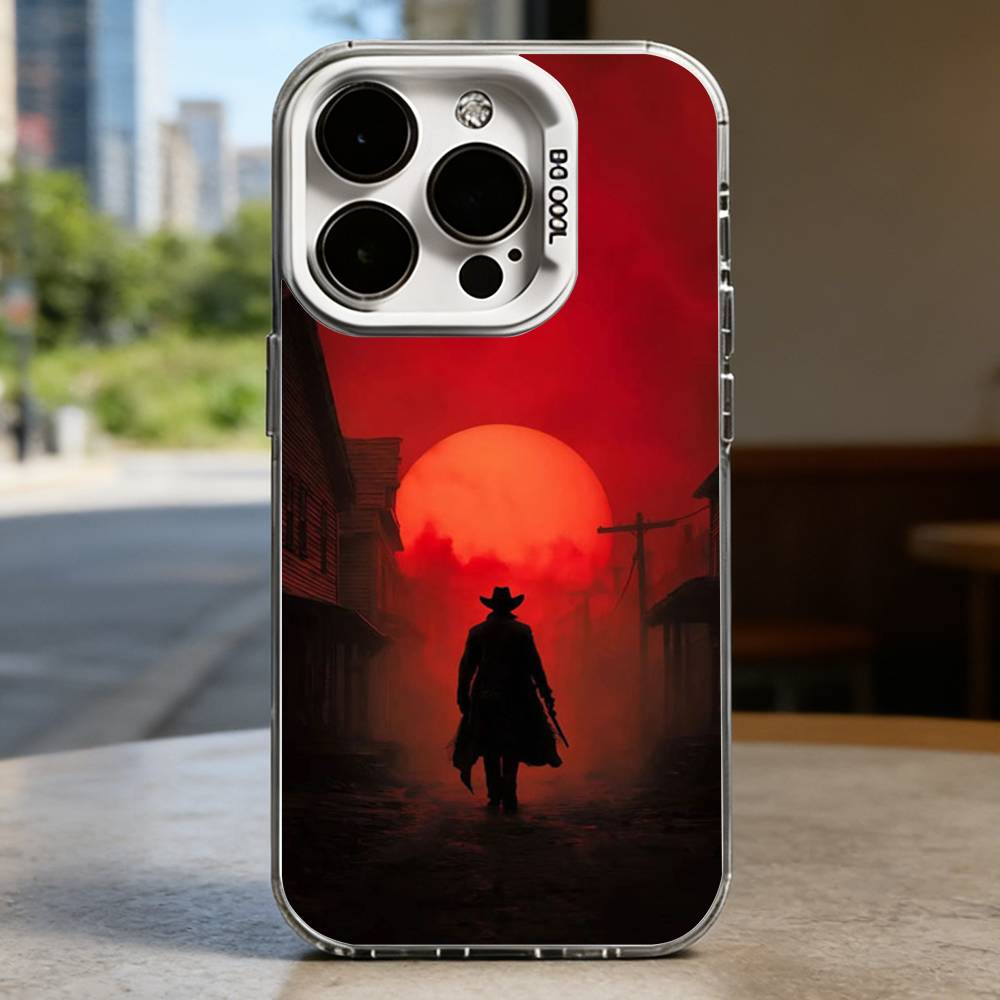 Red D-Dead R-Redemption Hard Phone Case for IPhone 16 15 14 13 12 11 Pro Max Plus16E X XR XS Max shockproof Full Cover