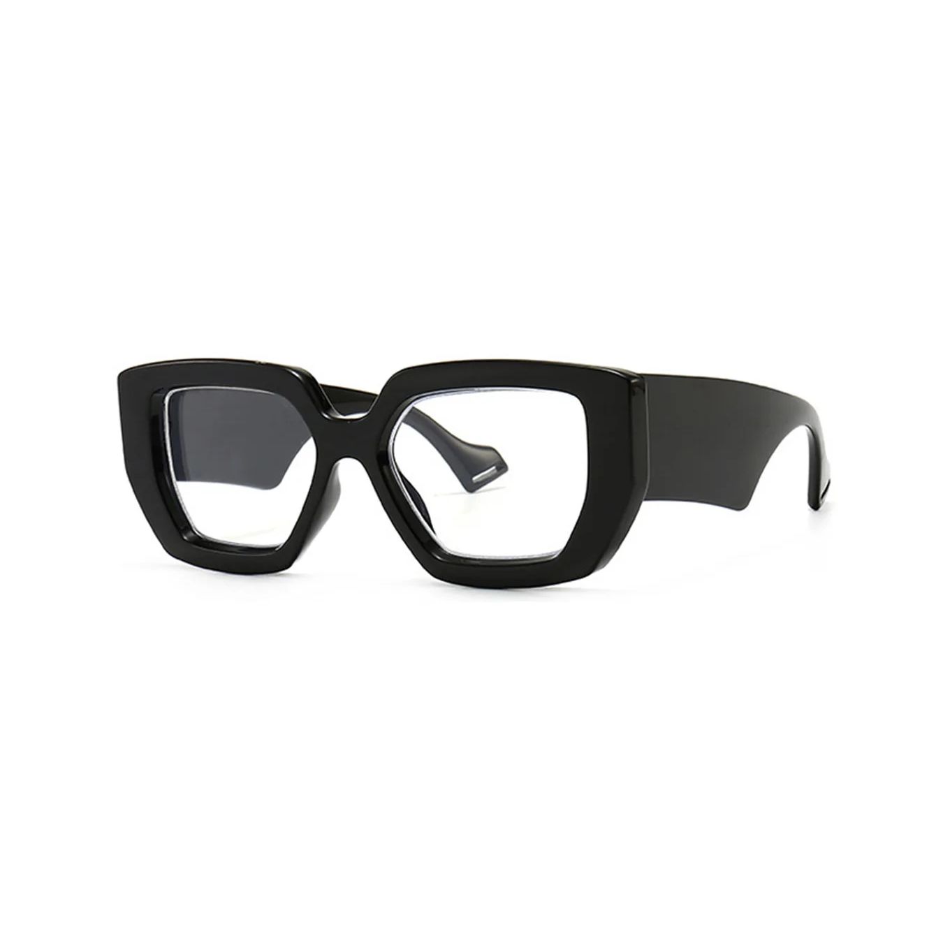 

1 шт. Женские квадратные очки с большой оправой, модные, с плоскими зеркальными линзами, летне-осенние, для повседневной носки, путешествий, школы, украшения