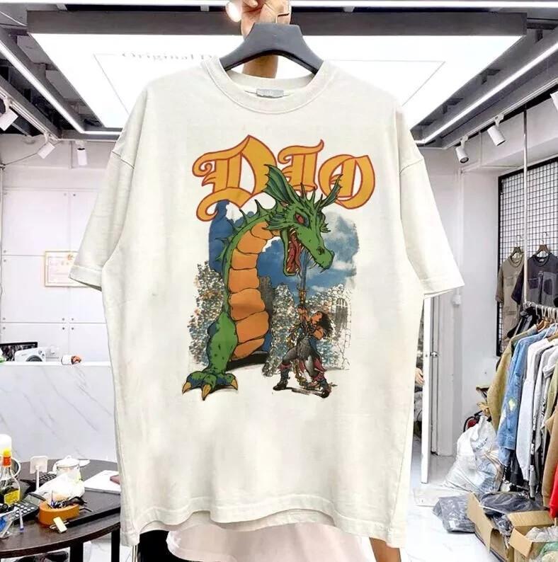 Dio Sacred Heart Tour 1986 White Short Sleeve Unisex T Shirt Reprint Size S-4XL XXL