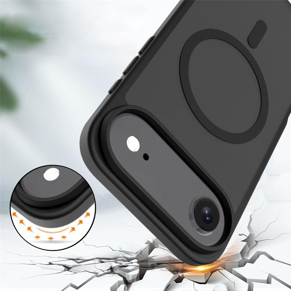 iPhone Air Case Set, Matte Case, for MagSafe, Matte Black + Screen Protector