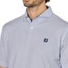 FootJoy Diamond Pattern Short Sleeve Wide Collar Golf Shirt, Navy, Men's, Size Small (FJ-S25-S23, 34552-S)