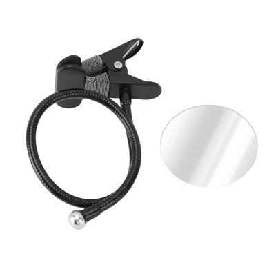 Convex Security Mirror with Clamp 3.3 Inch Plastic Glass Indoor Round Security Corner Mirror for Blind Spots Room