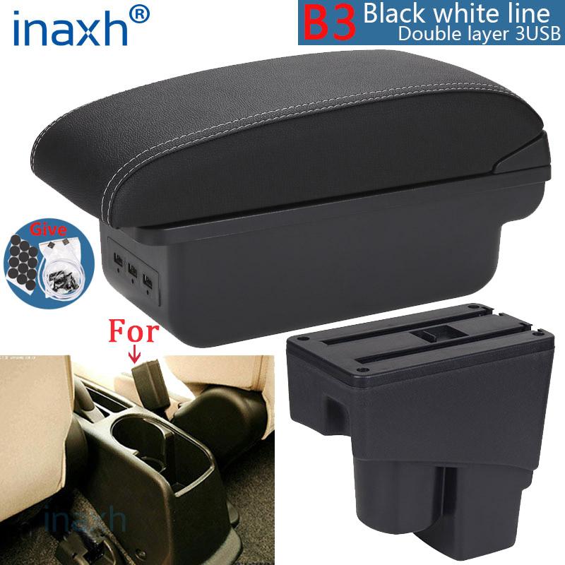 For Honda Jazz Armrest box For Honda Fit Jazz 1 Car Armrest 2003-2007 Arm Storage box car accessories 2003 2004 2005 2006 2007