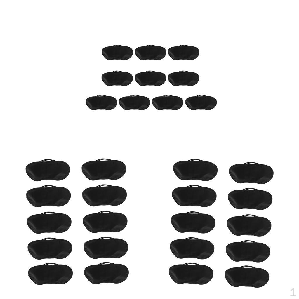 

30 штук Черные маски для сна Светоблокирующие И