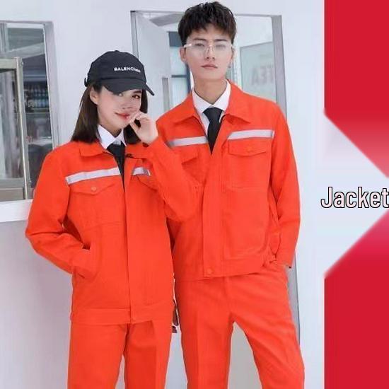 Men's Reflective Long-Sleeve Workwear Set - Durable Auto Repair Attire for Spring & Autumn