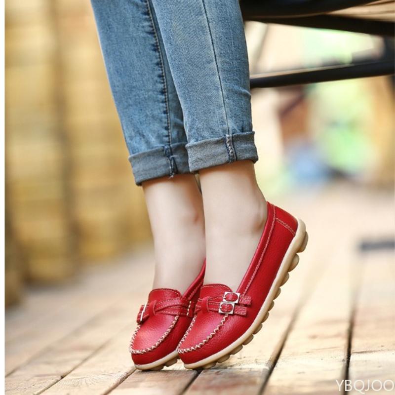 Fashion Autumn winter new white shoes casual flat heels breathable comfortable for middle-aged elderly people women's flat shoes
