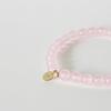 modernlike 14k gold pink amethyst gemstone bracelet 6mm