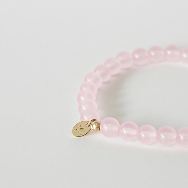 modernlike 14k gold pink amethyst gemstone bracelet 6mm