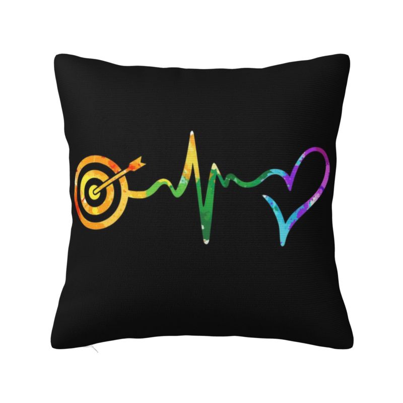 Bogenschießen und Schießstand Zielübungs Grafik Moderne Kissenbezüge Heimdeko Bogenschütze Bogenjagd Sport Kissen für Sofa 30x30cm 12x12in