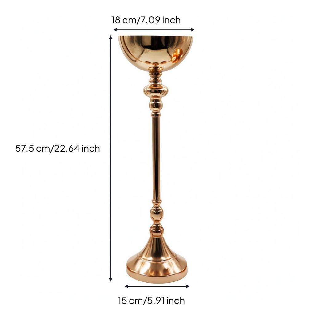 Flower Vase with Pedestal Elegant Stand Freestanding Vessel