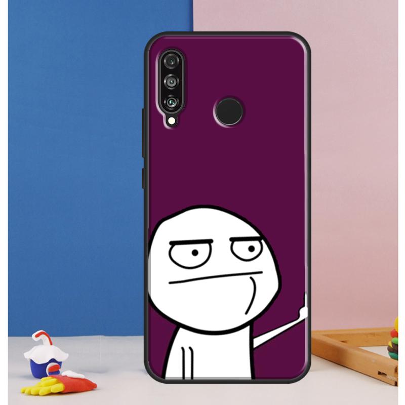 Funny Man Middle Finger Case For Huawei Nova 10 9 SE 8i 11i 12i 12s Y60 Y61 Y70 Y90 Y72 Y73 Y91 P60 Pro P30 P40 Lite