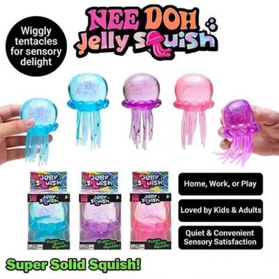New Schylling Jellyfish Healing Series Needoh Nice Cube Stress Relief Pinch Toy Children's Gift