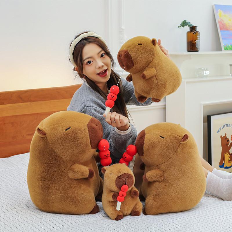 Capybara Cartoon Nosepicking Plush Doll Figure Candy Toy Room Decor Gift Girl