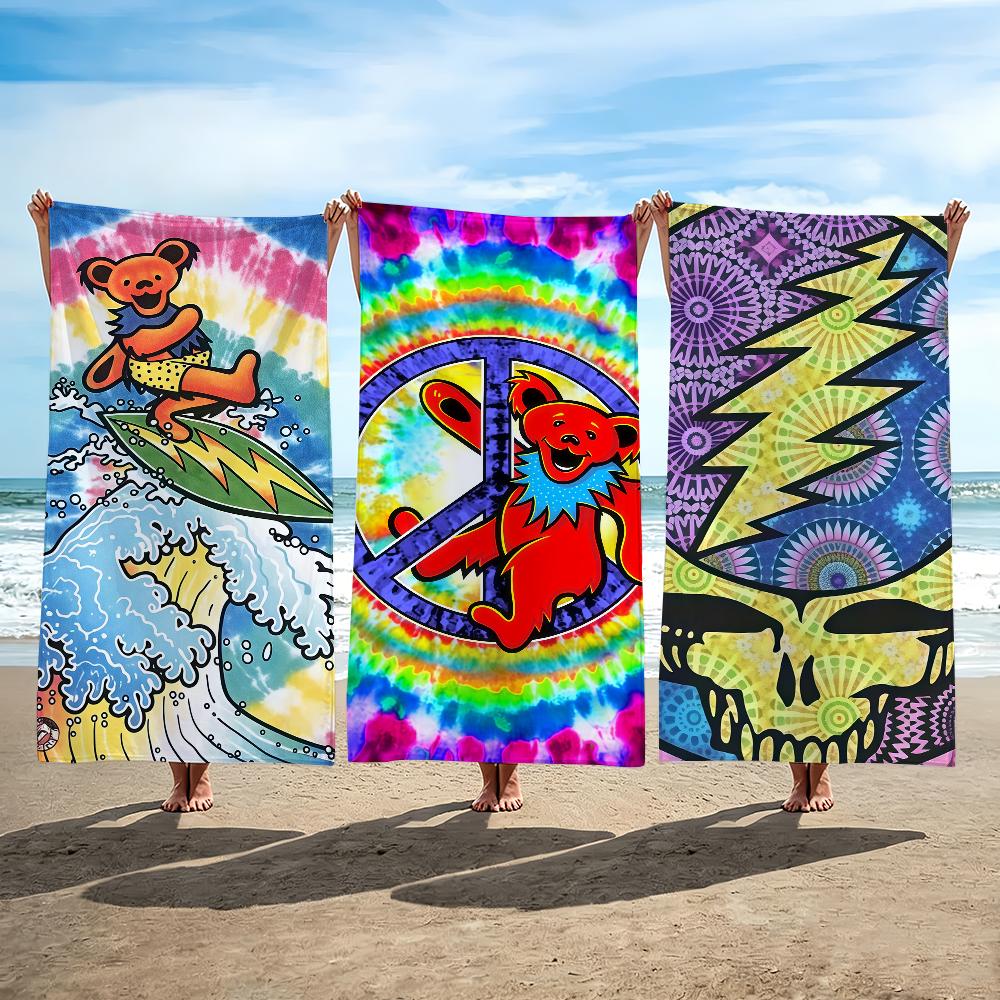 Jmg Household Supplies Rock Band G-Grateful Dead Towel Beach Towel Travel Lightweight Skin Friendly For Pool Beach Camping Cruise Summer