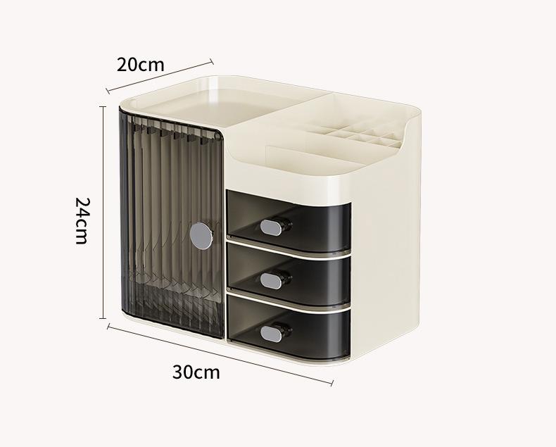 Large Capacity Multifunctional Dustproof Storage Box for Cosmetics and Skincare