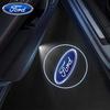 Car Sticker 2026 Ford 1/2PCS Led Car Door Welcome Laser Projector Logo Night Light Wireless For Ford Focus Fiesta EcoSport ESCOR