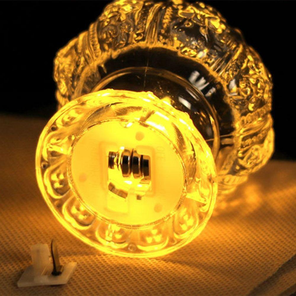 2Pcs Transparent Lotus Candle Lamp LED Temple Candle Light Decoration New Electronic Lamp  Temple