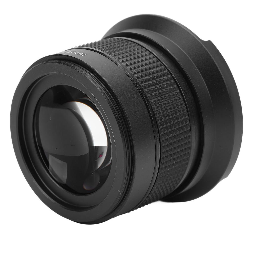 Fisheye Lens 0.35x Super Wide Angle Panoramic Macro 2 in 1 Detachable Lens AF IR Compatible 55mm   2.17in