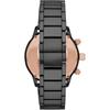 EMPORIO ARMANI Mario Ceramica Chronograph Black and Pink Men's Watch, AR70002, Gold. [Used]
