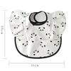 Nordic Style Baby PU Leather Waterproof Bib With Angel Wings Children Feeding Bib Burp Cloth Easy to Clean Baby Cute Print Bibs