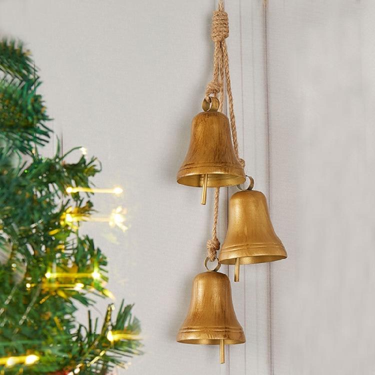 Festival Holiday Bell Metal Construction For Indoor Outdoor Decoration Christmas Accessory Party Essential
