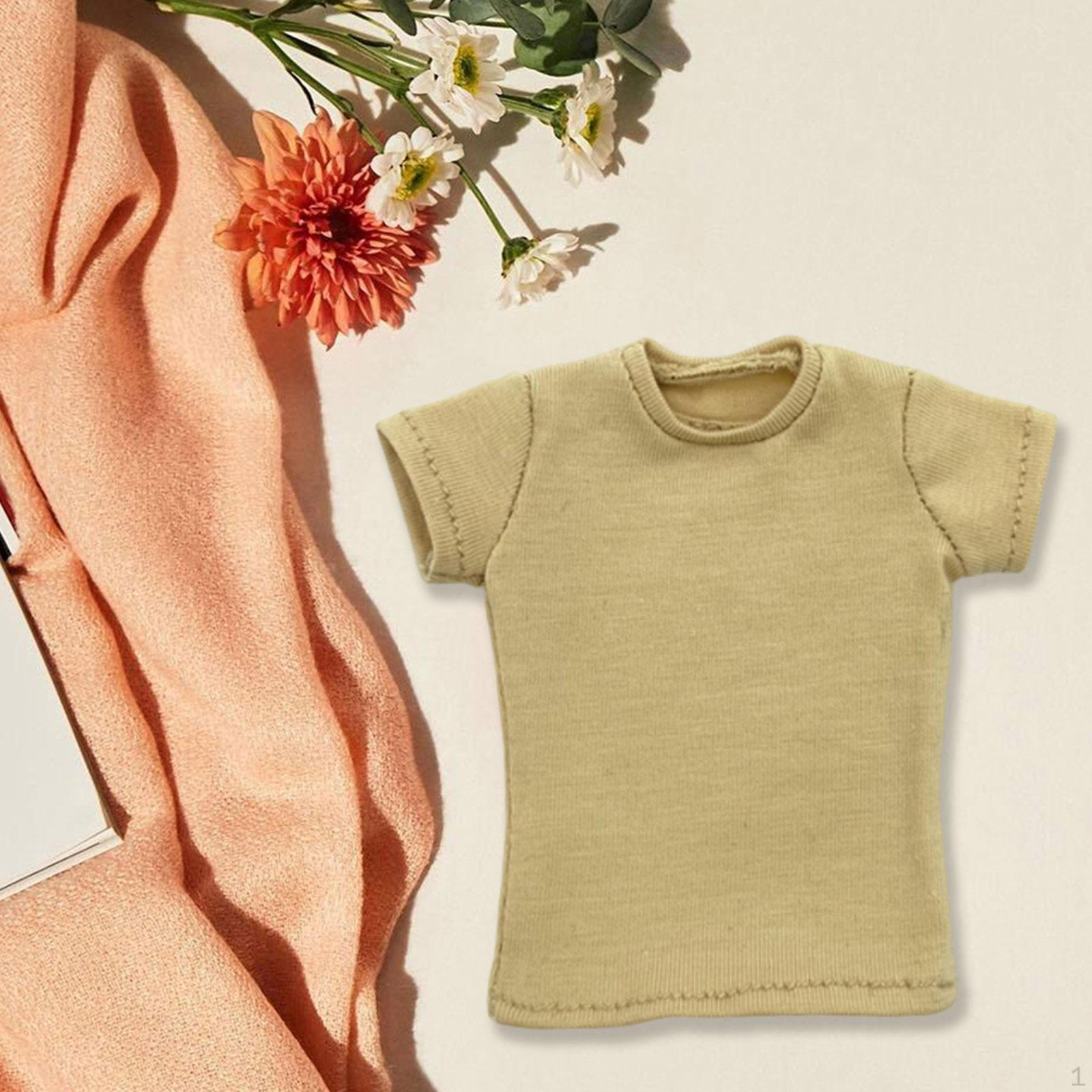 

1/6 Футболка Кукольная Одежда, 12 дюймов Женские Фигурки Одеваются Модель Аксессуары