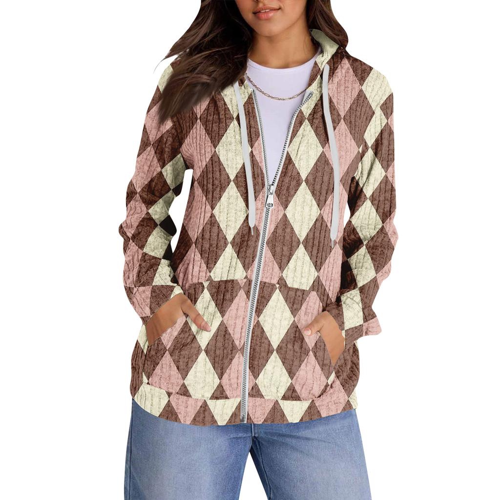 Mikiny pro ženy Trendy topy Ležérní Podzimní Móda Mikina s dlouhým rukávem S kapsami Svetr Lehký
