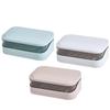 Simple Transparent Flap Drainage Box Bathroom Toilet Waterproof Soap Storage Box Dormitory Home Travel Large Soap Dish