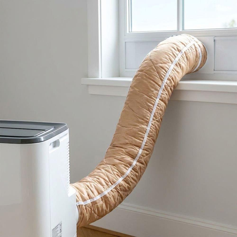 Sun Resistant AC Hose Insulation Cover Adjustable Heat Insulated Pipe Wrap Apartment Workplace