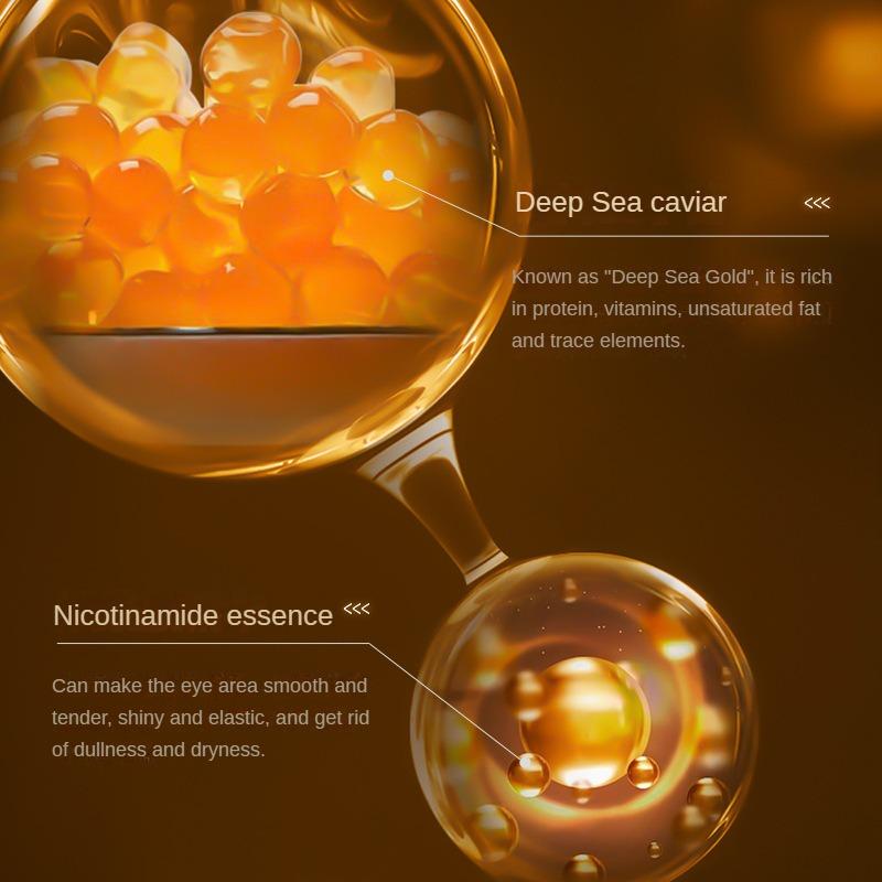Gold Caviar Multi-Effect Eye Essence 30 ml Feuchtigkeitsspendende und aufhellende Augenessenz gegen Tränensäcke und Augenringe