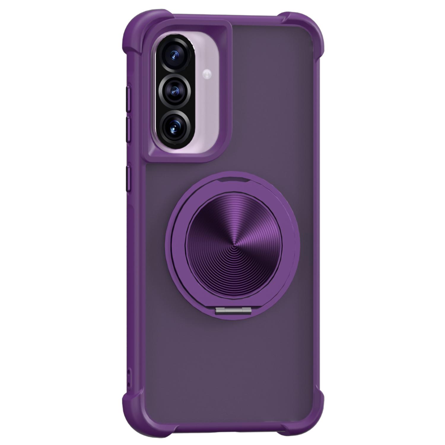 

Чохол для Samsung Galaxy A56 5G Сумісний з MagSafe CD Vein Підставка TPU+PC Чохол для телефону Purple