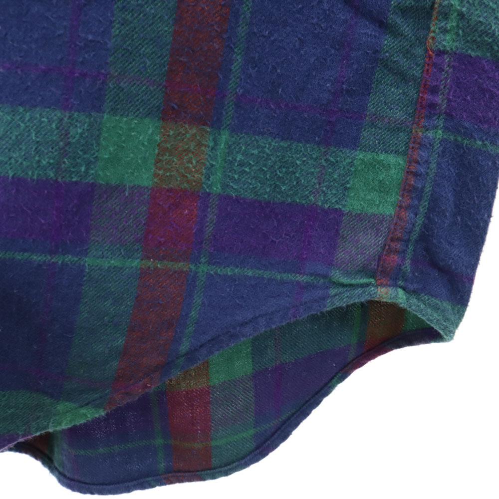 RALPH LAUREN 80s Vintage Chaps Check Pattern Long sleeve Button down shirt Men's Used