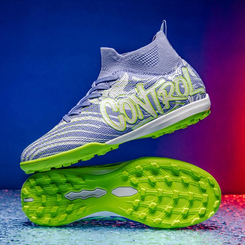 New Men Soccer Shoes Football Boots High-quality Indoor Sports Shoes Outdoor High Ankle Non-Slip Ultralight Futsal Non-Slip