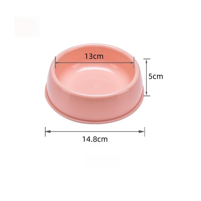 

Pet Food Bowls Travel Footprint Feeding Feeder Water Plastic Bowl For Dog Cats Puppy Food Bowl S розовый