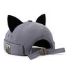 Adjustable Cat Ears Brimless Hat Cute Woman's Landlord Hat Simple Bucket Cap  Casual Wear