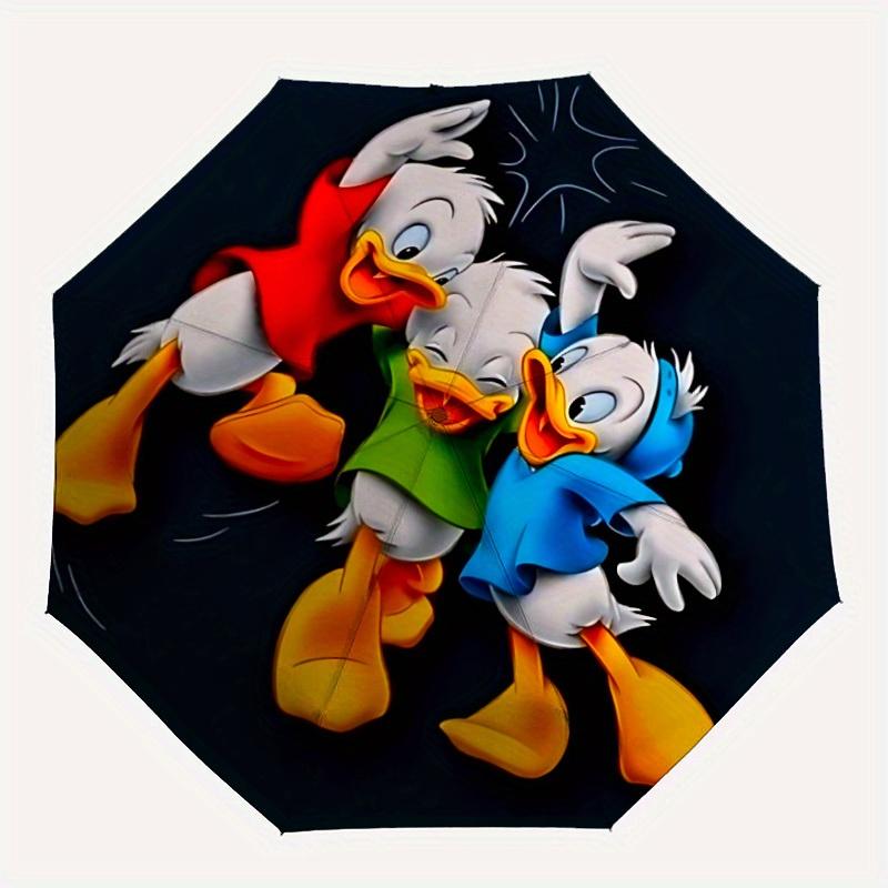 

1pc Duck Trio Automatic Open/close, All-Season Portable Folding Umbrella, Perfect Gift for Friends , Sturdy Ribs yy250808023