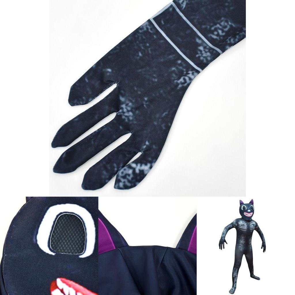 Scary Cartoon Cat Cosplay Costume Suit Perfect For Halloween Party And Theme Activities!