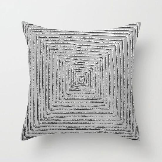 Stylish Pillow Case Replacement Comfortable 45x45cm Abstract Geometric Throw Cushion Cover for Sofa