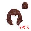 MOC City Small Particles Building Blocks Boys Girls Figures Accessories Curly Hair Beard Set Mini Bricks Toys Gifts For Kids G01