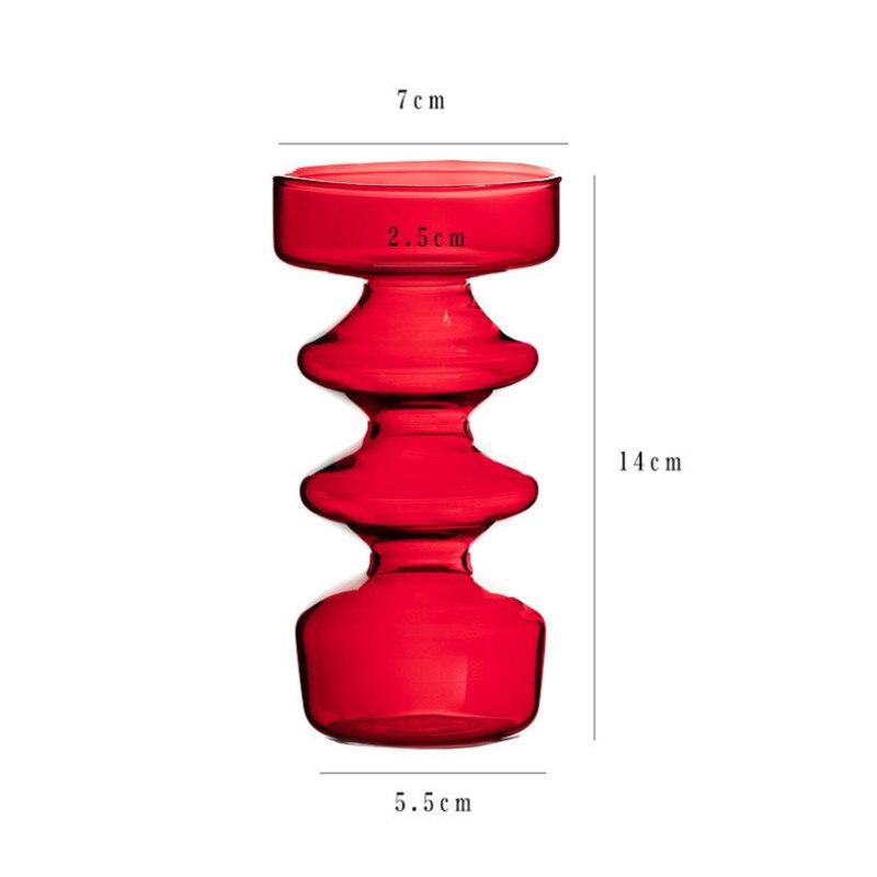 Glass Candle Holder Home Decoration Ornaments Wedding Table Handmade Crafts Glass Candlestick Gifts